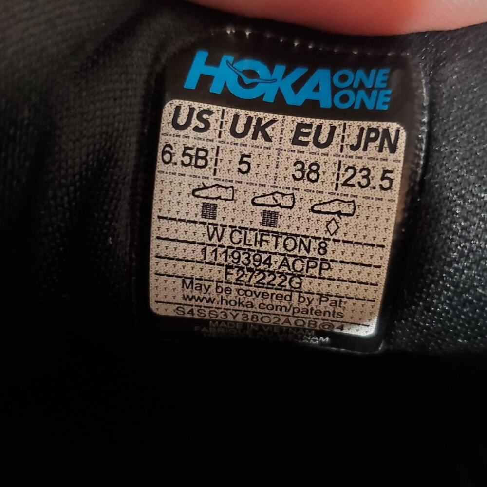 Hoka One One Black and Orange Athletic Shoes - Picture 11 of 11
